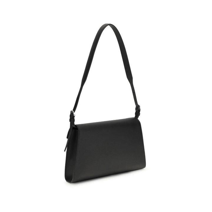 Savette Sample Sale Savette Black Calf Leather Bos Taurus Shoulder Bag - | Designer outlet