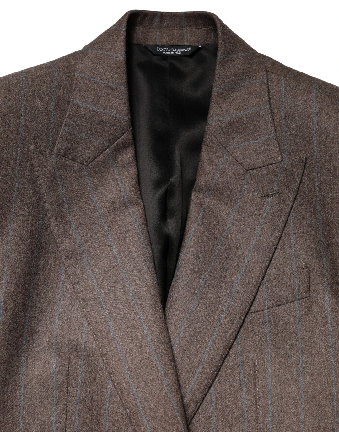 Dolce &amp; Gabbana Sample Sale Dolce &amp; Gabbana Brown Stripes Single Breasted Blazer - | Designer outlet