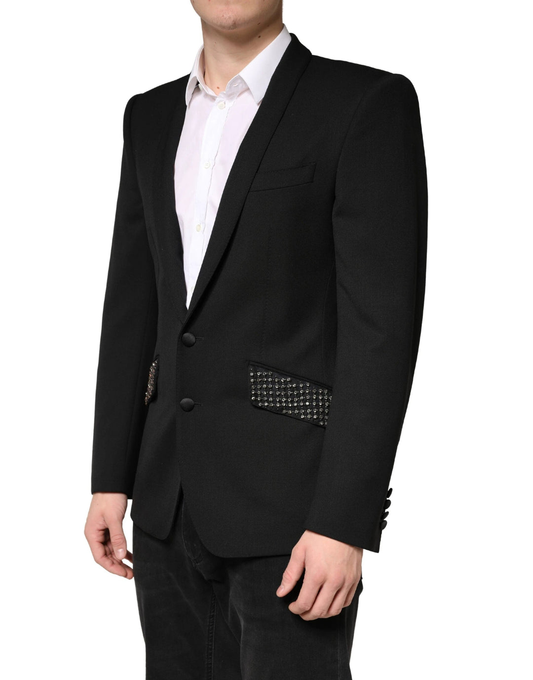 Dolce &amp; Gabbana Sample Sale Dolce &amp; Gabbana Black Embellished Single Breasted Blazer - | Designer outlet