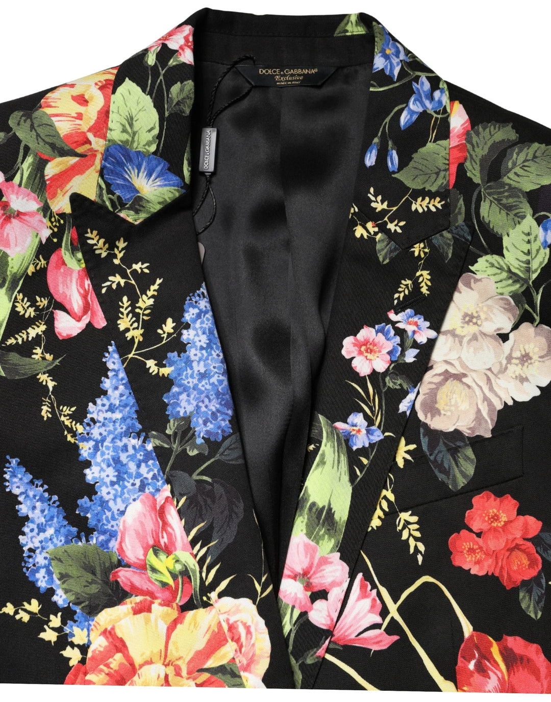 Dolce &amp; Gabbana Sample Sale Dolce &amp; Gabbana Black Floral Single Breasted MARTINI 2 Piece Suit - | Designer outlet