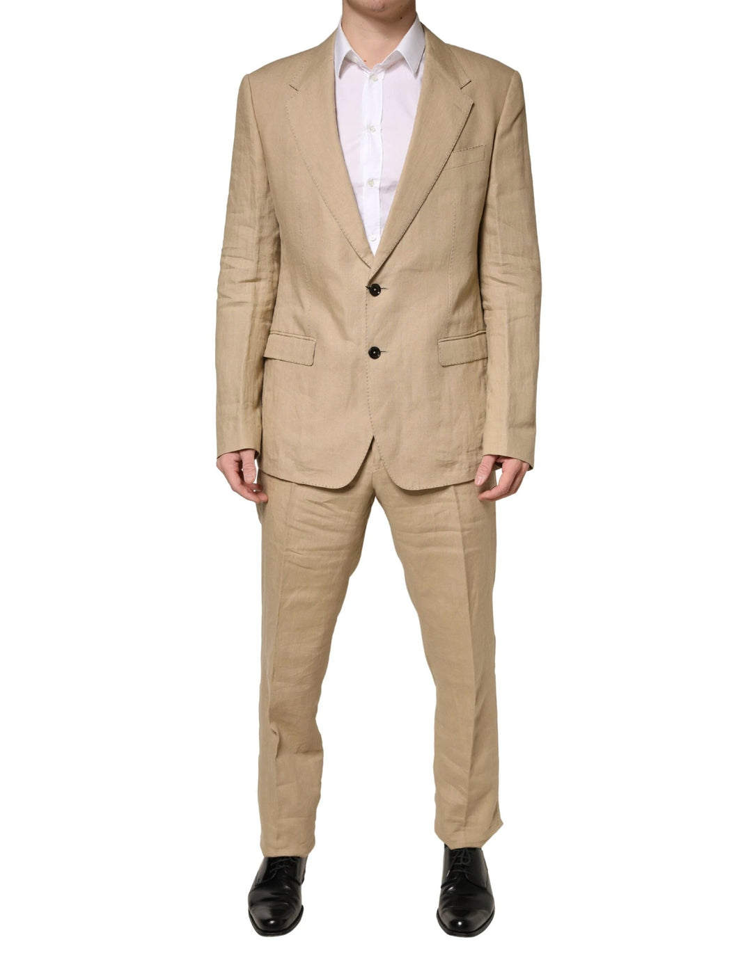 Dolce &amp; Gabbana Sample Sale Dolce &amp; Gabbana Beige TAORMINA Single Breasted Formal 2 Piece Suit - | Designer outlet