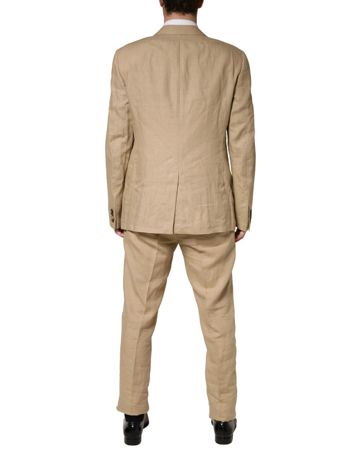 Dolce &amp; Gabbana Sample Sale Dolce &amp; Gabbana Beige TAORMINA Single Breasted Formal 2 Piece Suit - | Designer outlet