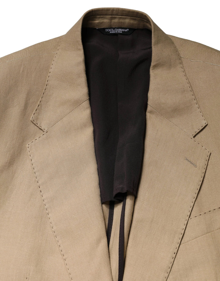 Dolce &amp; Gabbana Sample Sale Dolce &amp; Gabbana Beige TAORMINA Single Breasted Formal 2 Piece Suit - | Designer outlet