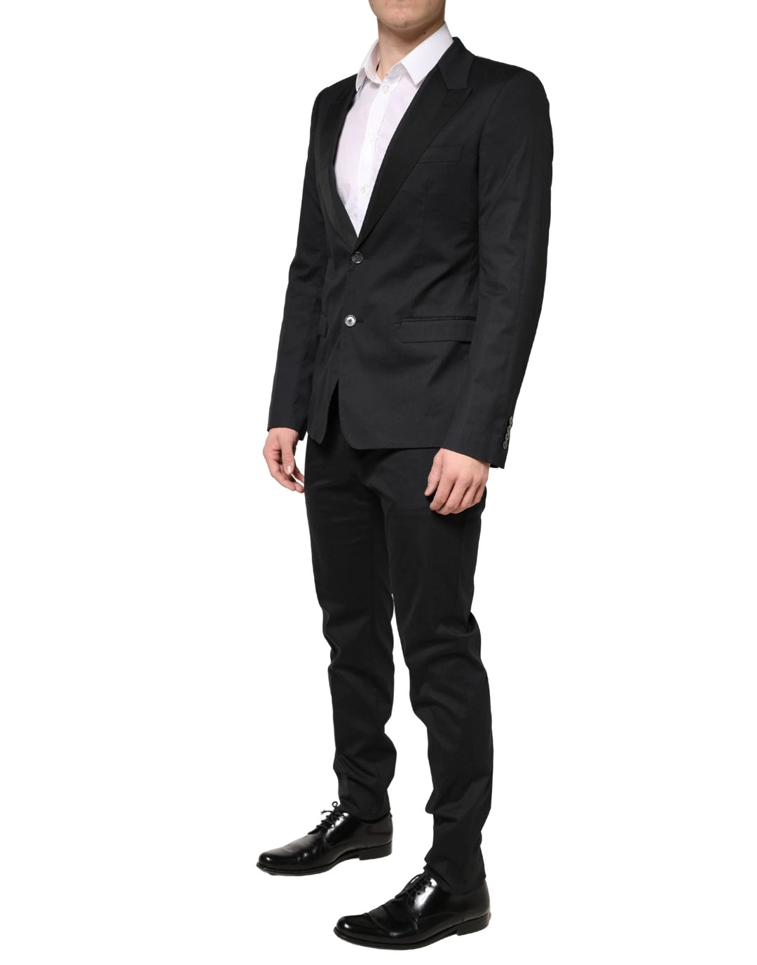Dolce &amp; Gabbana Sample Sale Dolce &amp; Gabbana Black Cotton Single Breasted 2 Piece Suit - | Designer outlet