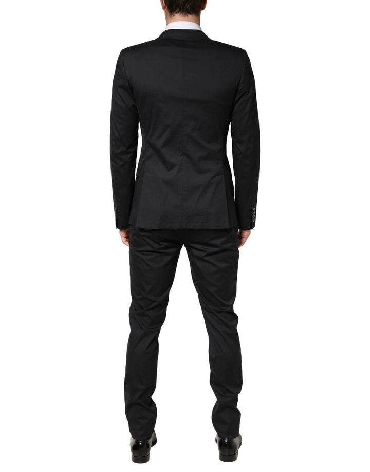 Dolce &amp; Gabbana Sample Sale Dolce &amp; Gabbana Black Cotton Single Breasted 2 Piece Suit - | Designer outlet