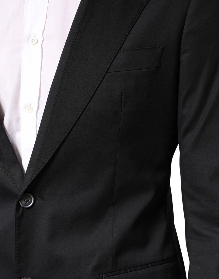 Dolce &amp; Gabbana Sample Sale Dolce &amp; Gabbana Black Cotton Single Breasted 2 Piece Suit - | Designer outlet