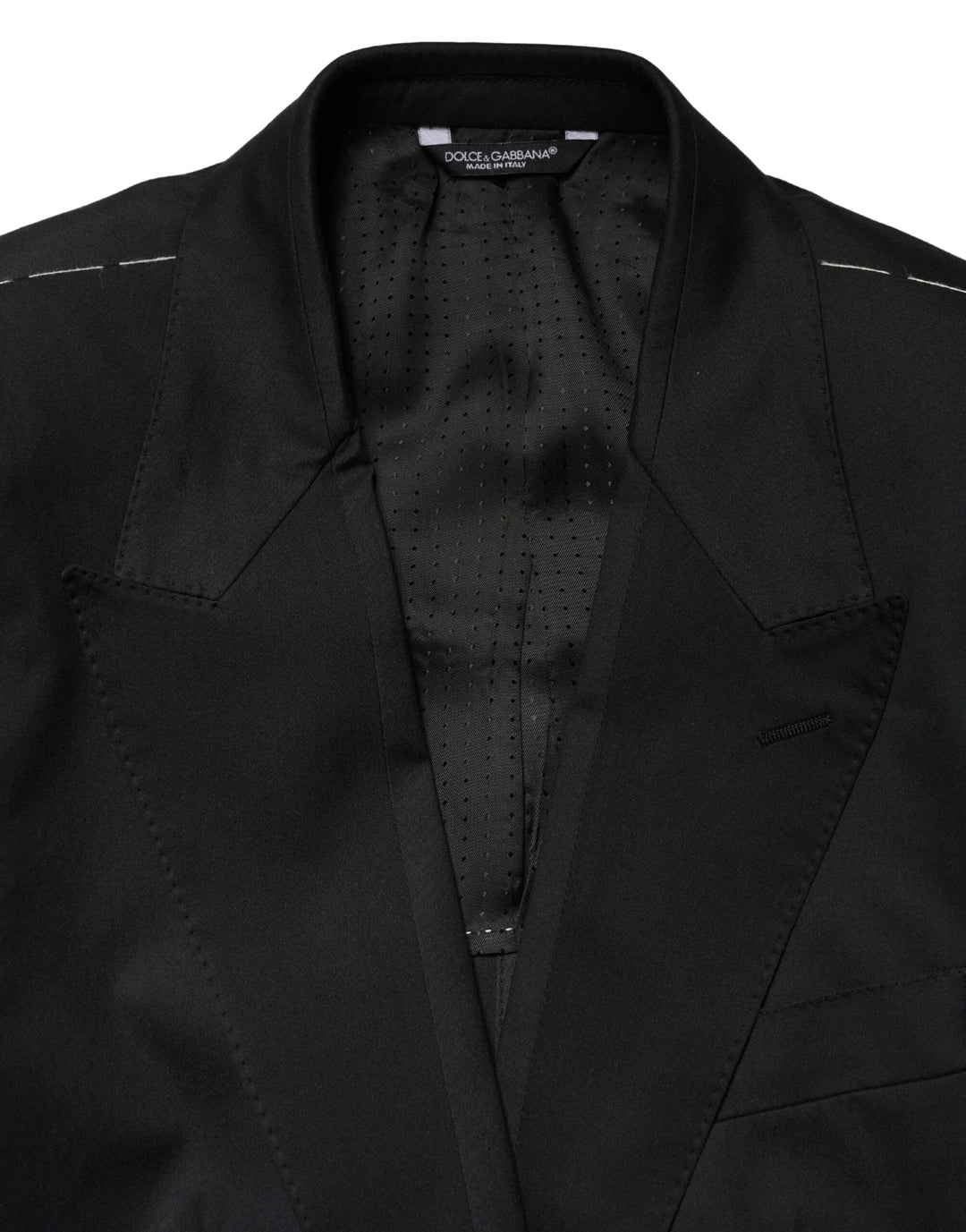 Dolce &amp; Gabbana Sample Sale Dolce &amp; Gabbana Black Cotton Single Breasted 2 Piece Suit - | Designer outlet