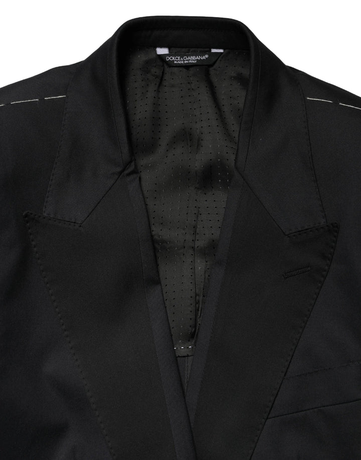 Dolce &amp; Gabbana Sample Sale Dolce &amp; Gabbana Black Cotton Single Breasted 2 Piece Suit - | Designer outlet
