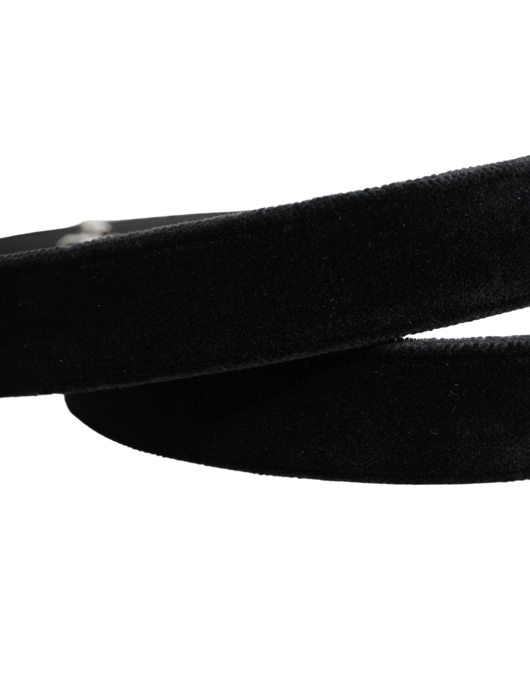 Dolce &amp; Gabbana Sample Sale Dolce &amp; Gabbana Black Suede Silver Tone Metal Buckle Men Belt - | Designer outlet
