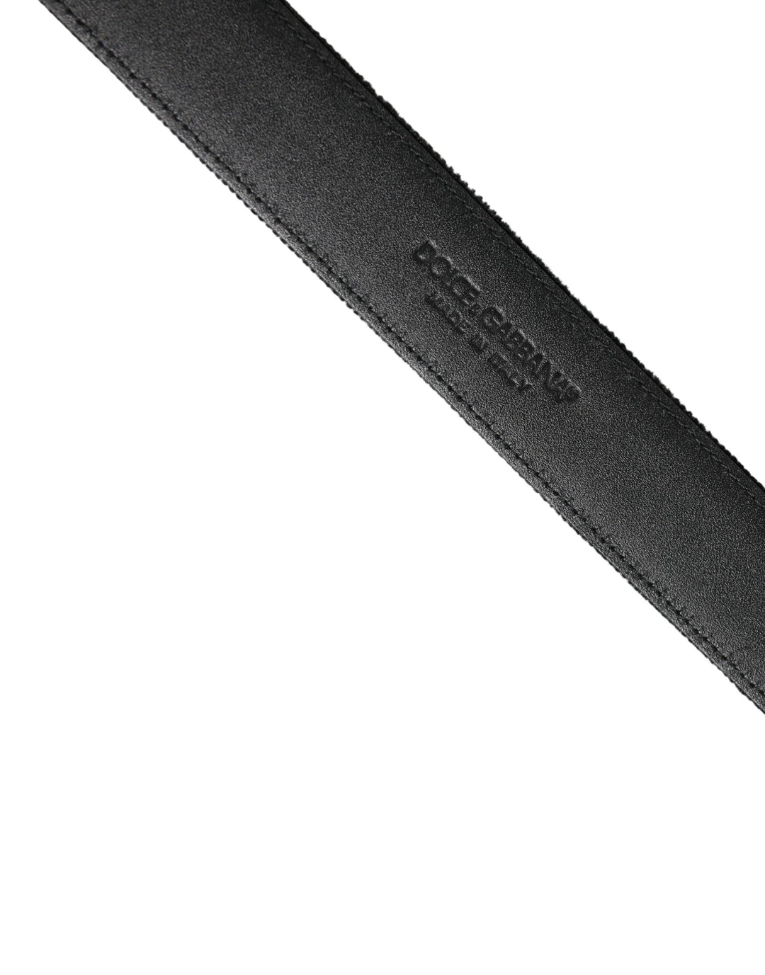 Dolce &amp; Gabbana Sample Sale Dolce &amp; Gabbana Black Suede Silver Tone Metal Buckle Men Belt - | Designer outlet