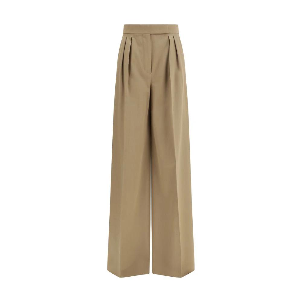 Max Mara Sample Sale Max Mara Beige Fleece Wool Casual Pants - | Designer outlet