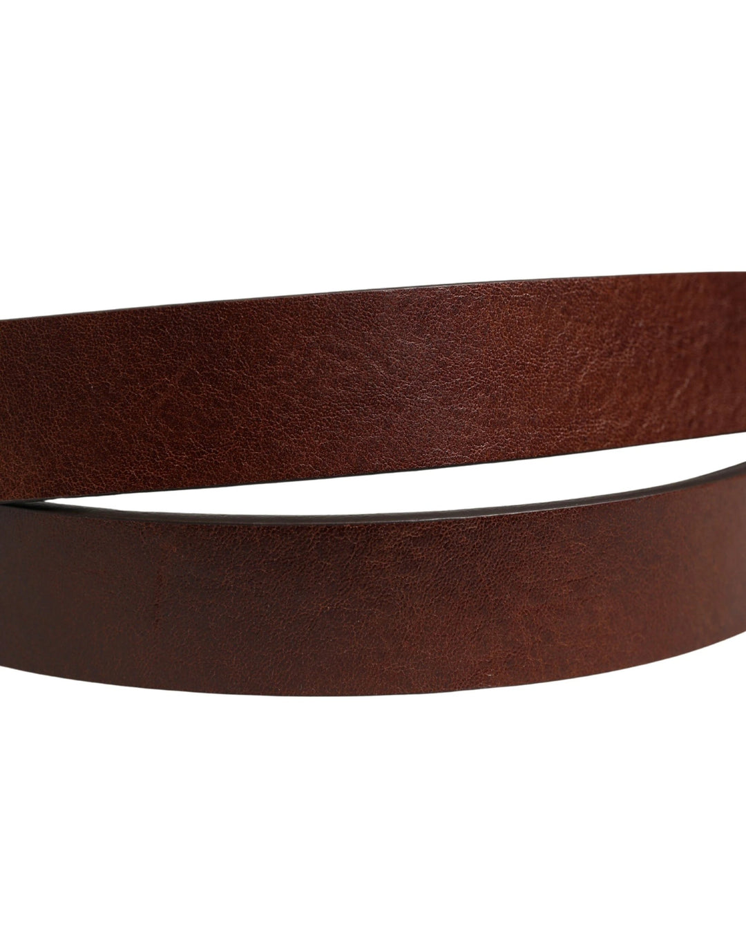 Dolce &amp; Gabbana Sample Sale Dolce &amp; Gabbana Brown Leather Logo Metal Buckle Men Belt - | Designer outlet