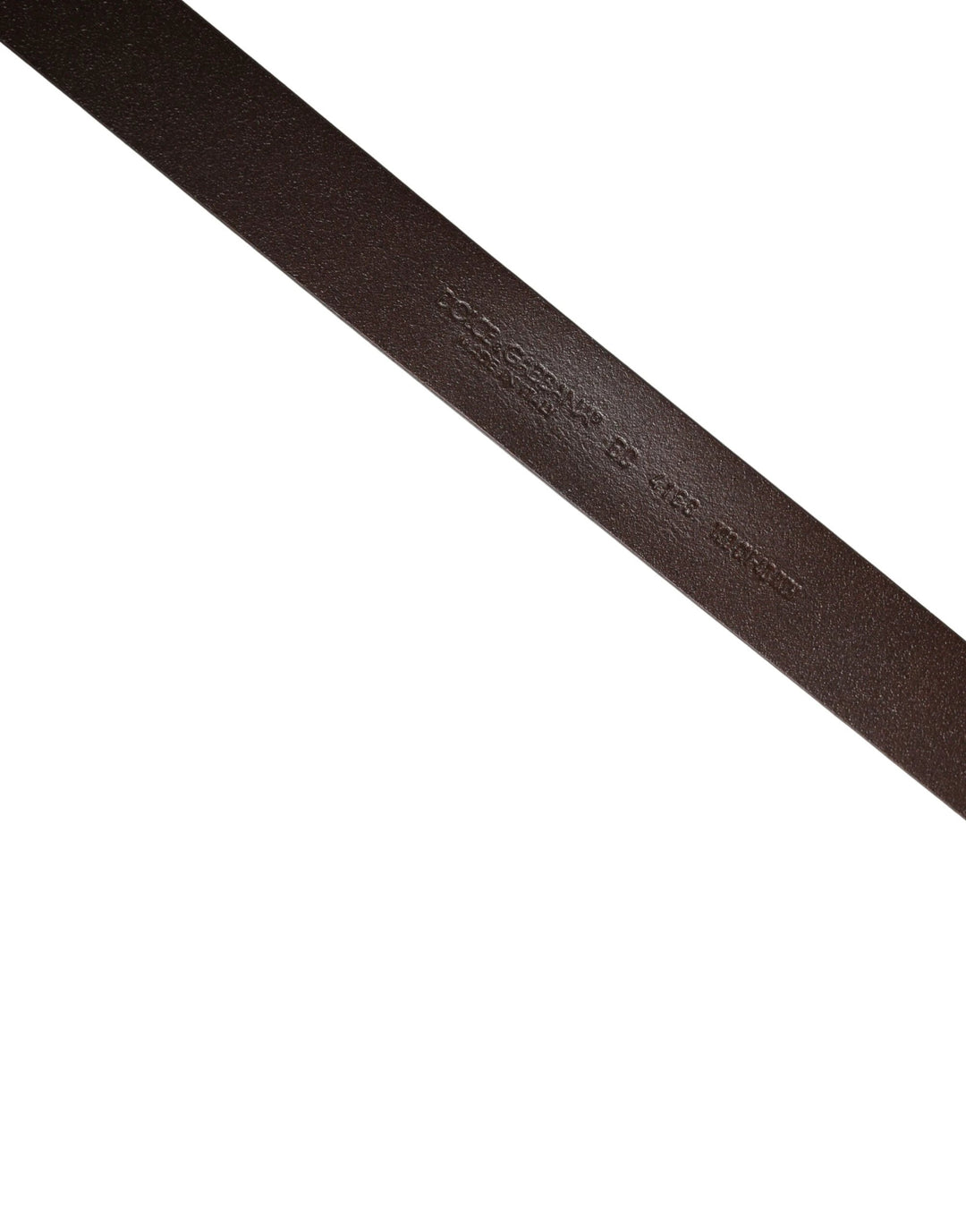 Dolce &amp; Gabbana Sample Sale Dolce &amp; Gabbana Brown Leather Logo Metal Buckle Men Belt - | Designer outlet