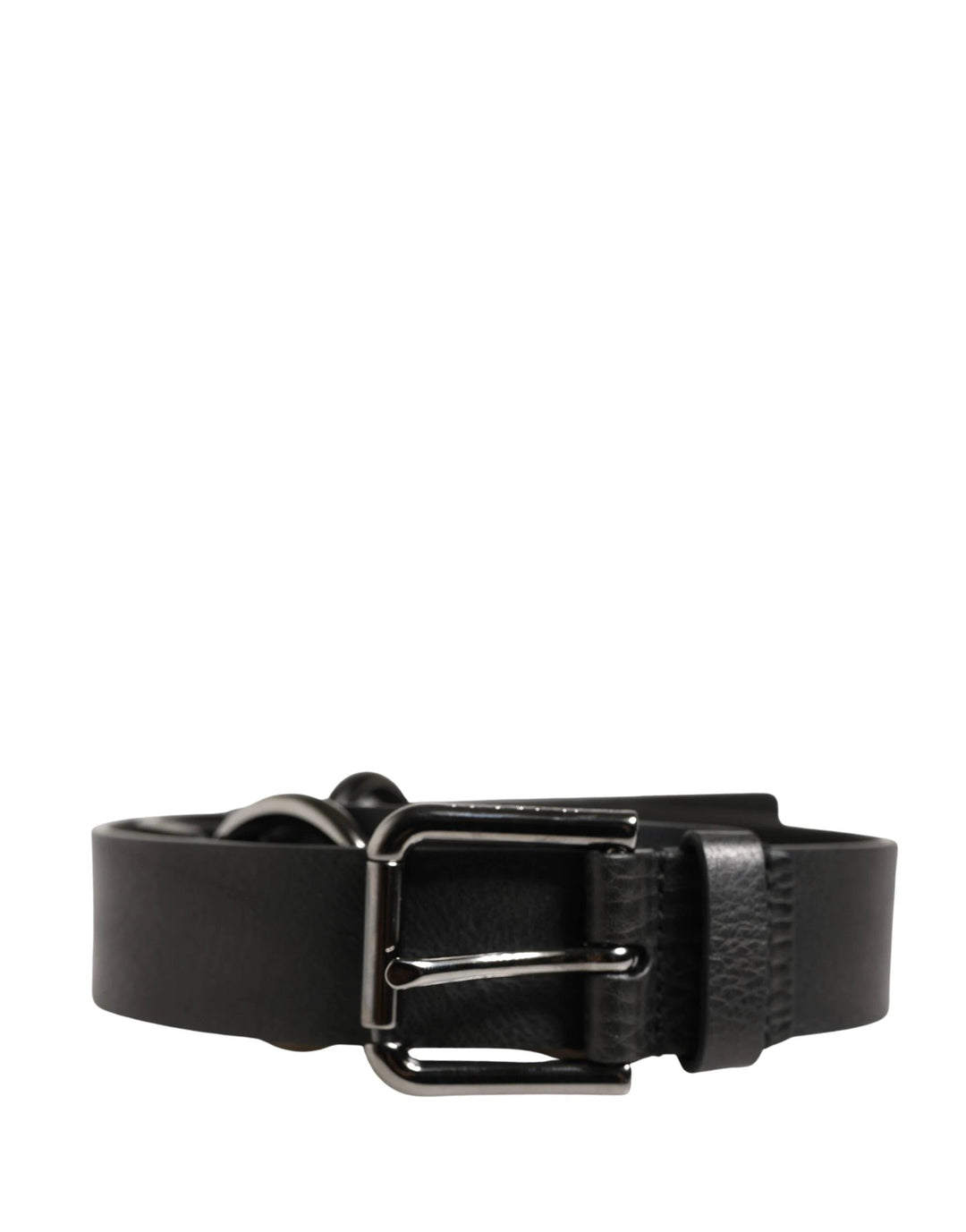 Dolce &amp; Gabbana Sample Sale Dolce &amp; Gabbana Black Leather Silver Chain Waist Men Belt - | Designer outlet