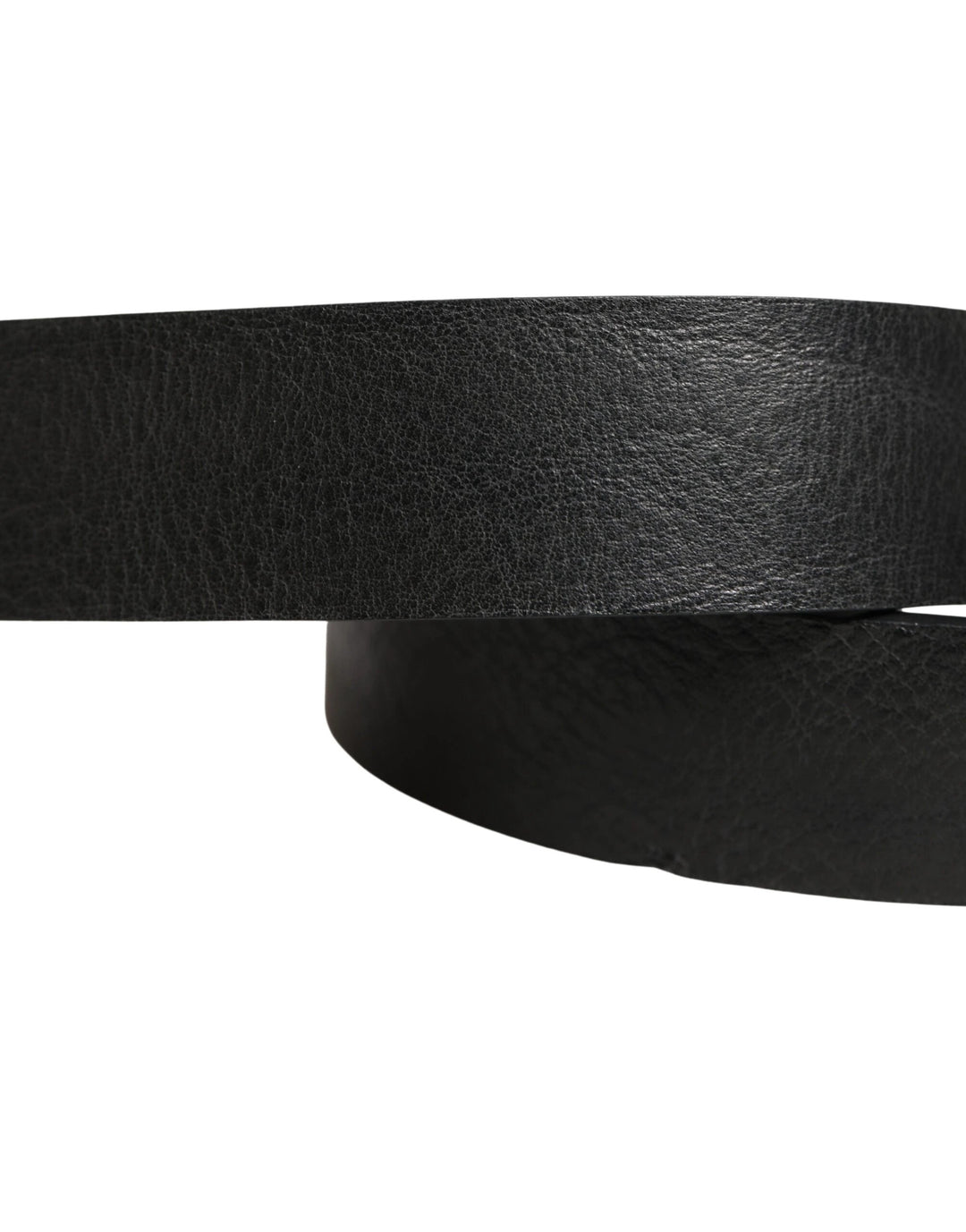 Dolce &amp; Gabbana Sample Sale Dolce &amp; Gabbana Black Leather Silver Chain Waist Men Belt - | Designer outlet