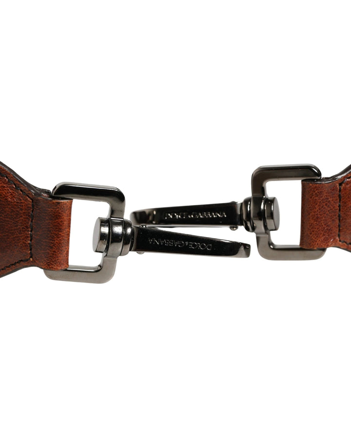 Dolce &amp; Gabbana Sample Sale Dolce &amp; Gabbana Brown Horse Velvet Leather Bag Accessory Shoulder Strap - | Designer outlet