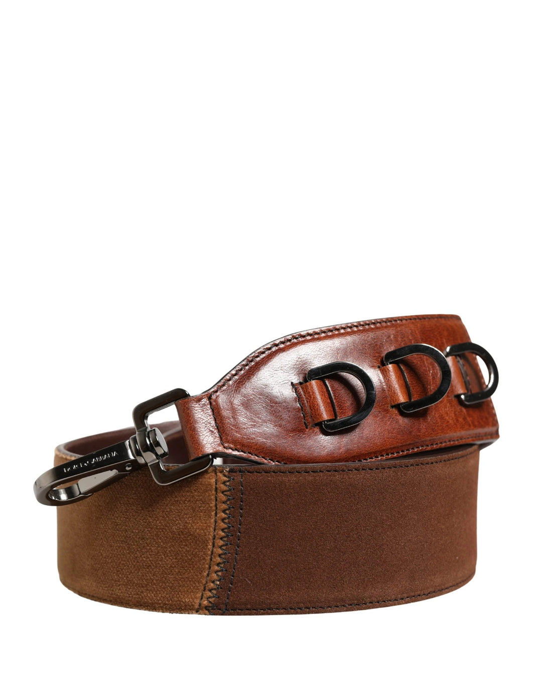Dolce &amp; Gabbana Sample Sale Dolce &amp; Gabbana Brown Horse Velvet Leather Bag Accessory Shoulder Strap - | Designer outlet