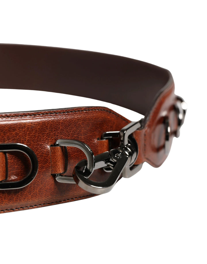 Dolce &amp; Gabbana Sample Sale Dolce &amp; Gabbana Brown Horse Velvet Leather Bag Accessory Shoulder Strap - | Designer outlet