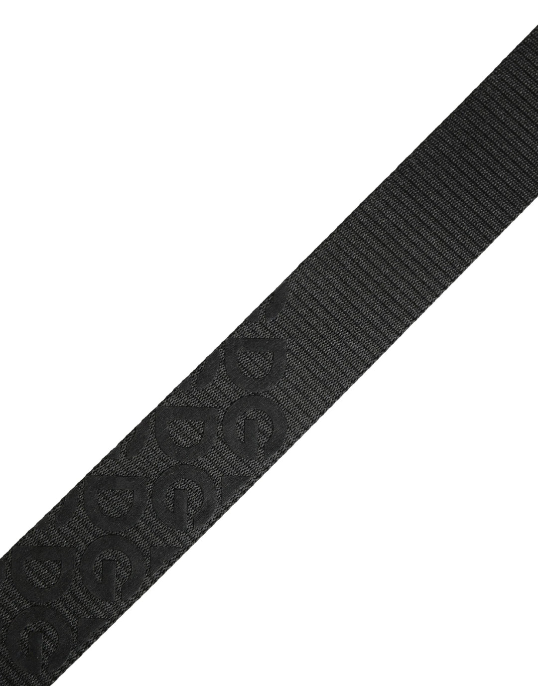 Dolce &amp; Gabbana Sample Sale Dolce &amp; Gabbana Black Logo Monogram Silver Metal Buckle Belt - | Designer outlet