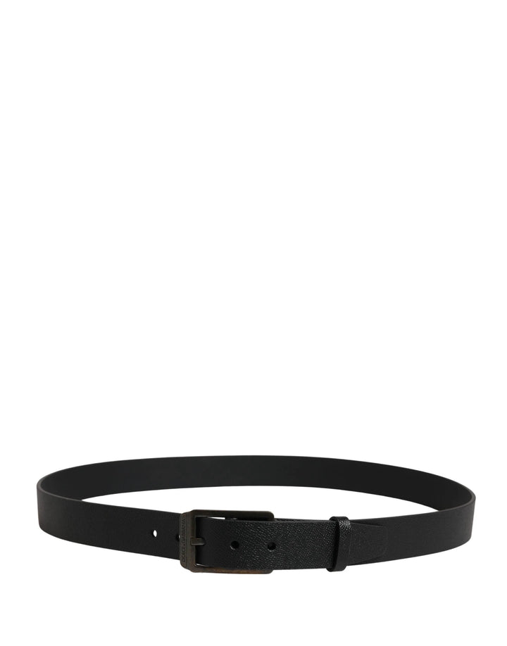 Dolce &amp; Gabbana Sample Sale Dolce &amp; Gabbana Black Calf Leather Gold Metal Buckle Belt - | Designer outlet