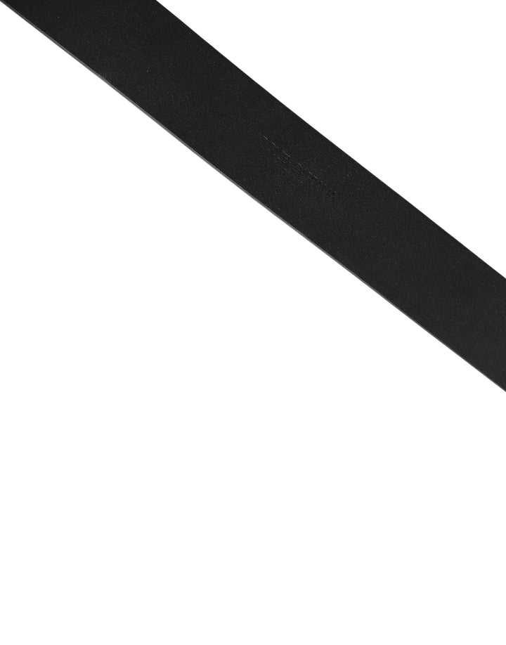 Dolce &amp; Gabbana Sample Sale Dolce &amp; Gabbana Black Calf Leather Gold Metal Buckle Belt - | Designer outlet
