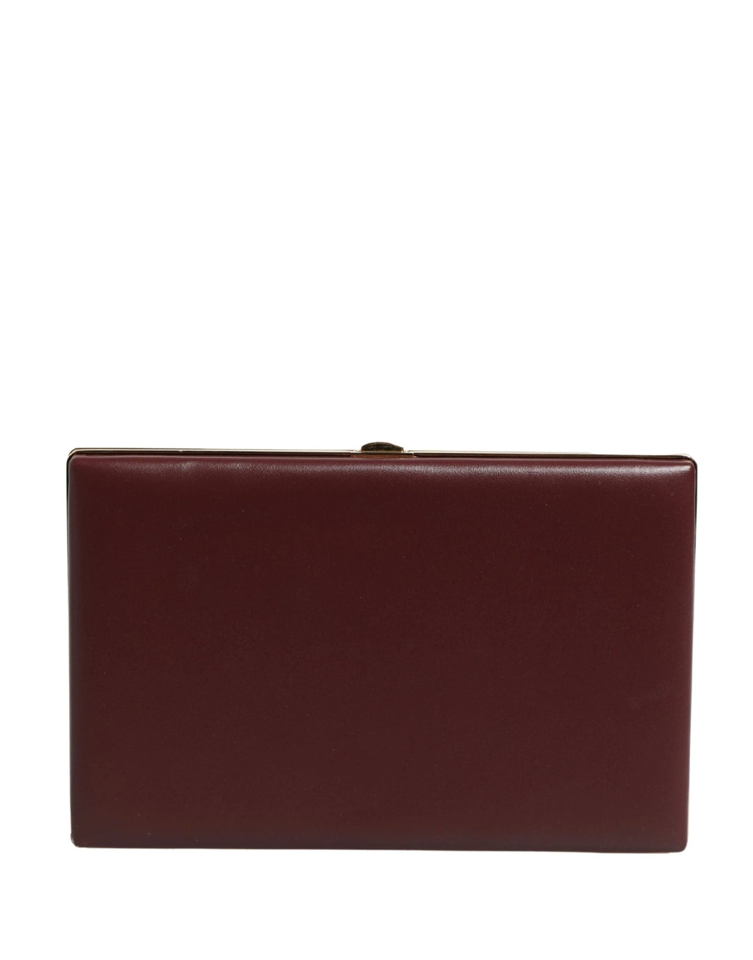 Dolce & Gabbana Sample Sale Dolce & Gabbana Brown Calfskin Leather Clutch Evening Women Purse Bag - | Designer outlet