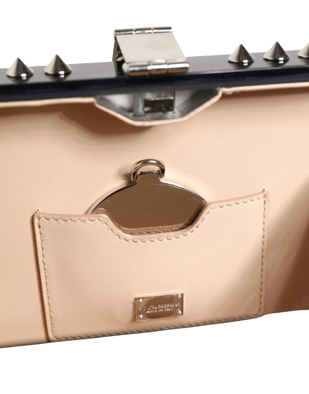 Dolce & Gabbana Sample Sale Dolce & Gabbana Black Acrylic Plexiglass Studded DOLCE BOX Clutch Bag - | Designer outlet