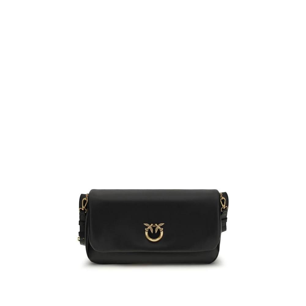 PINKO Sample Sale PINKO Black Calf Leather Bos Taurus Shoulder Bag - | Designer outlet