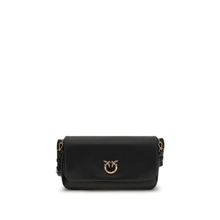 PINKO Sample Sale PINKO Black Calf Leather Bos Taurus Shoulder Bag - | Designer outlet