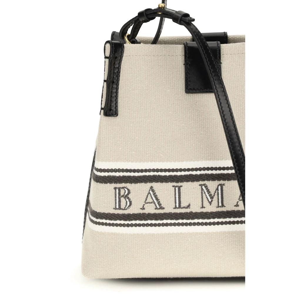Balmain Sample Sale Balmain Beige Cotton Shoulder Bag - | Designer outlet