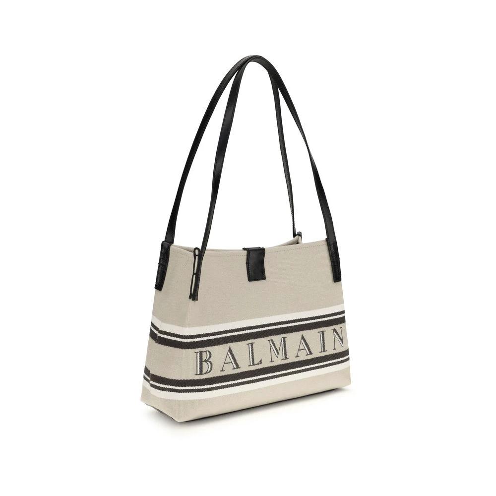 Balmain Sample Sale Balmain Beige Cotton Shoulder Bag - | Designer outlet