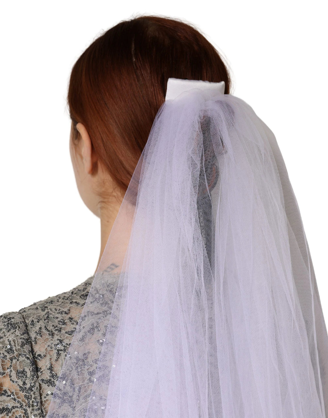 Dolce &amp; Gabbana Sample Sale Dolce &amp; Gabbana White Floral LaceNylon Floor Length 3M Long Veil - | Designer outlet