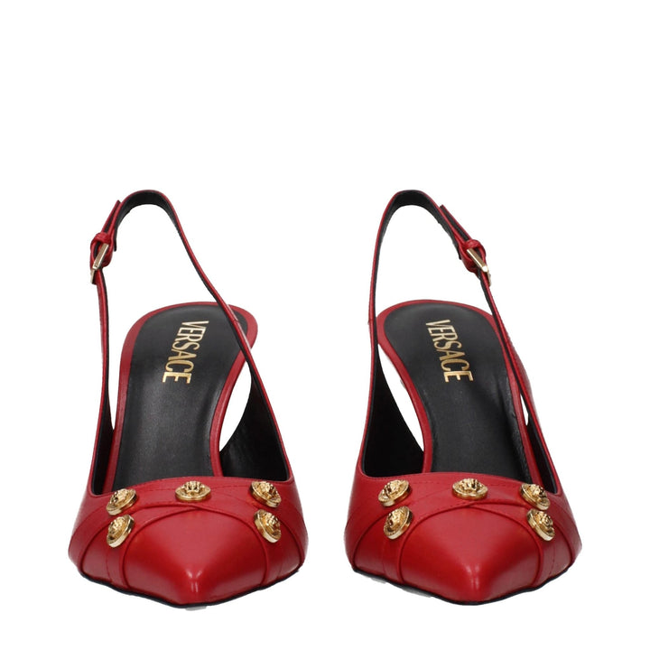 Versace Sample Sale Versace Red Leather High Heel Pumps - | Designer outlet