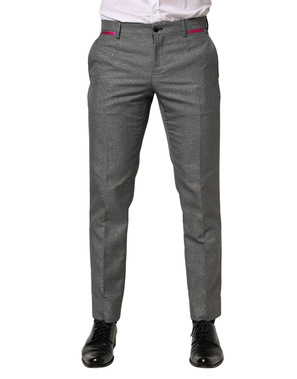 Dolce & Gabbana Sample Sale Dolce & Gabbana Gray Viscose Skinny Men Dress Trouser Pants - | Designer outlet