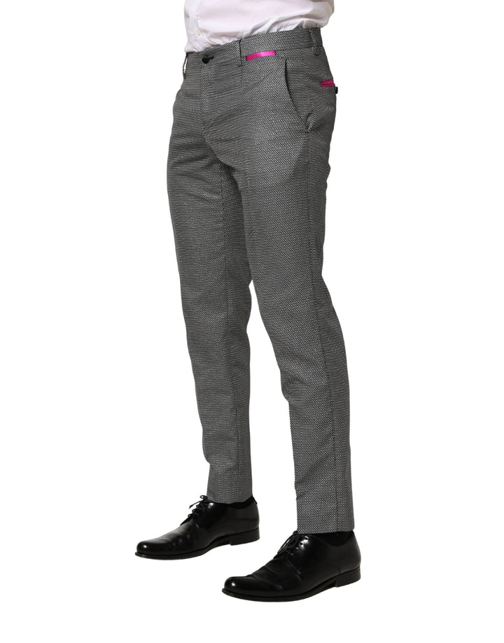 Dolce &amp; Gabbana Sample Sale Dolce &amp; Gabbana Gray Viscose Skinny Men Dress Trouser Pants - | Designer outlet