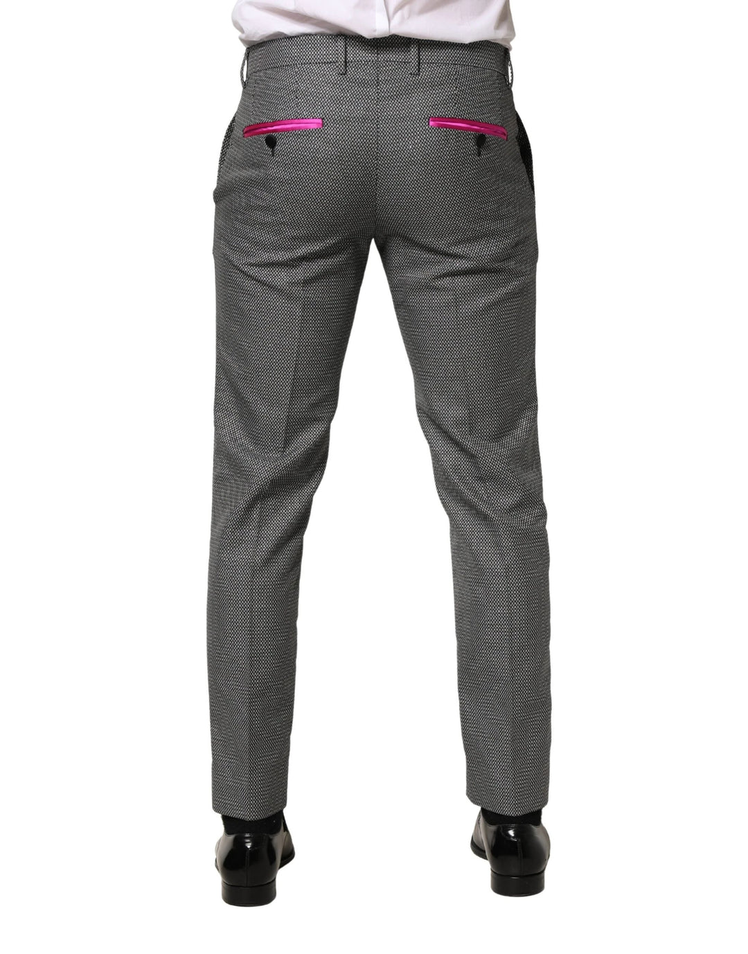 Dolce &amp; Gabbana Sample Sale Dolce &amp; Gabbana Gray Viscose Skinny Men Dress Trouser Pants - | Designer outlet