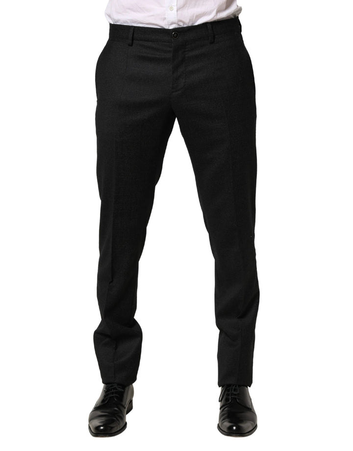 Dolce &amp; Gabbana Sample Sale Dolce &amp; Gabbana Black Wool Skinny Men Dress Trouser Pants - | Designer outlet