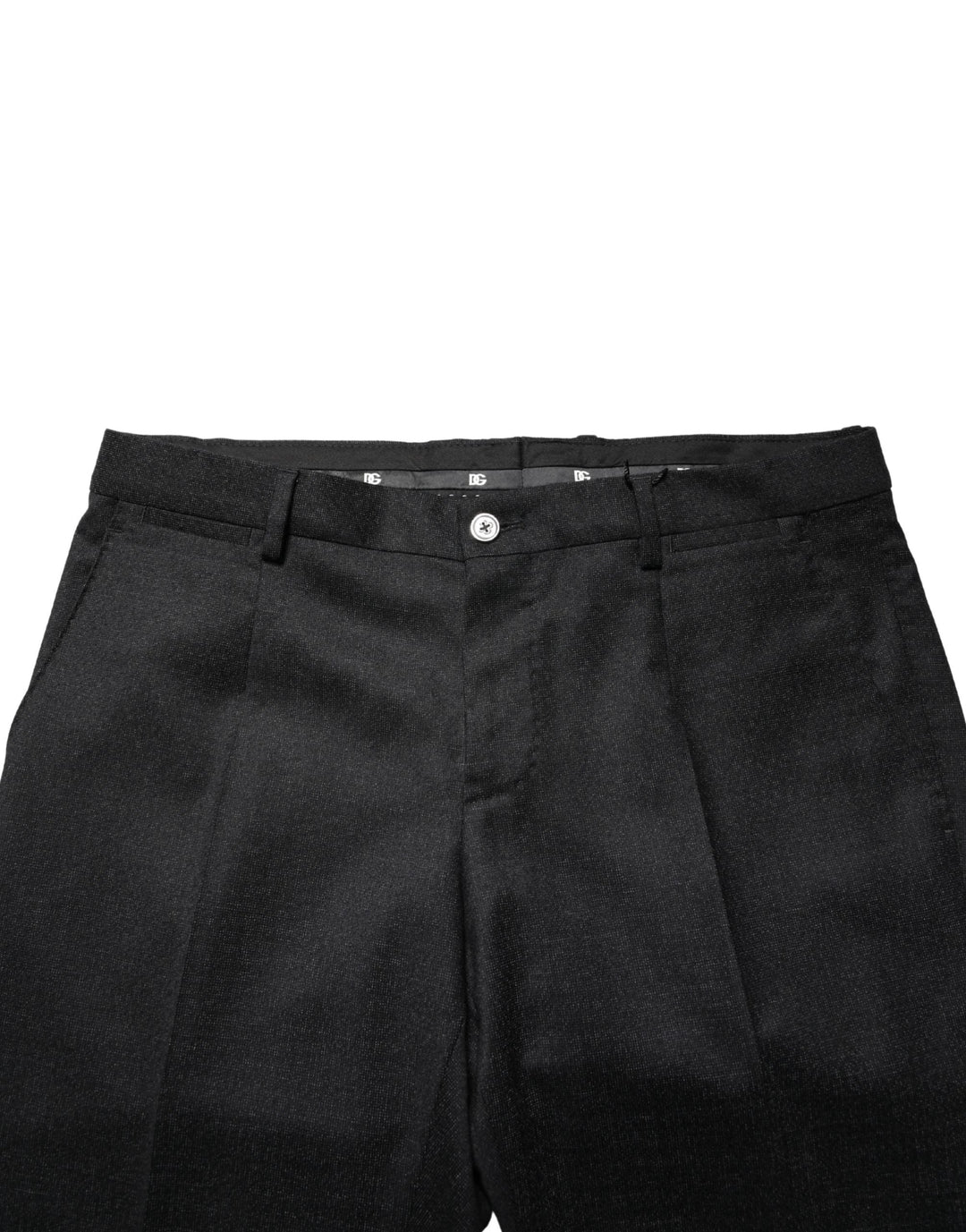 Dolce &amp; Gabbana Sample Sale Dolce &amp; Gabbana Black Wool Skinny Men Dress Trouser Pants - | Designer outlet