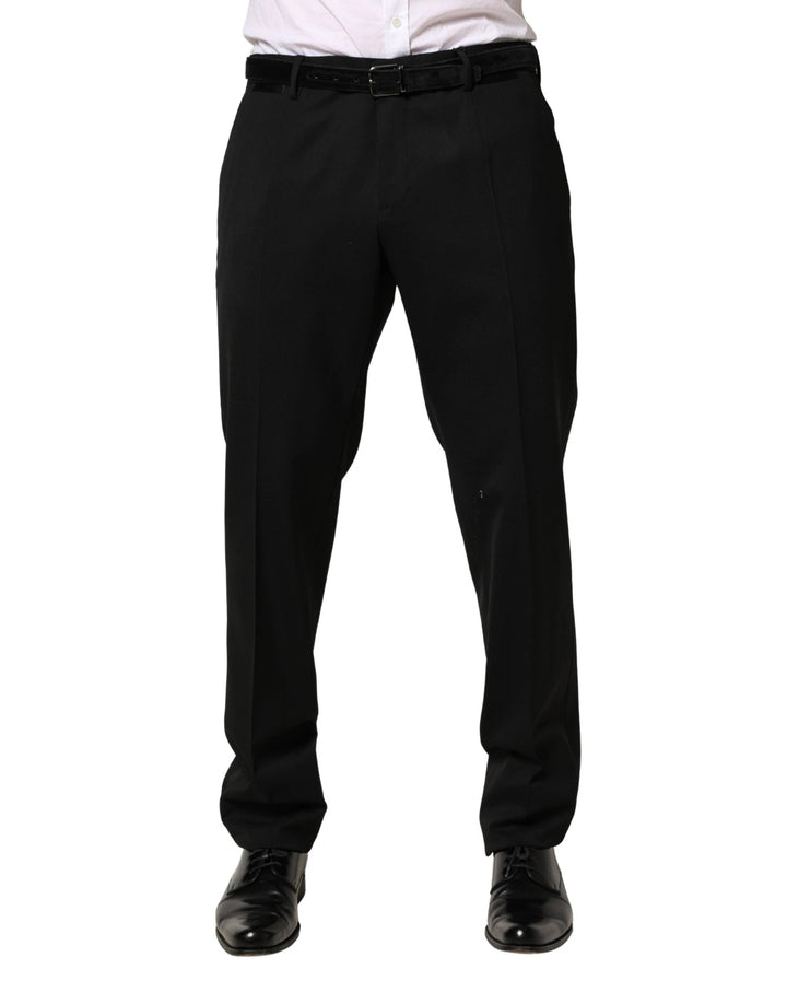 Dolce & Gabbana Sample Sale Dolce & Gabbana Black Wool Skinny Men Dress Trouser Pants - | Designer outlet