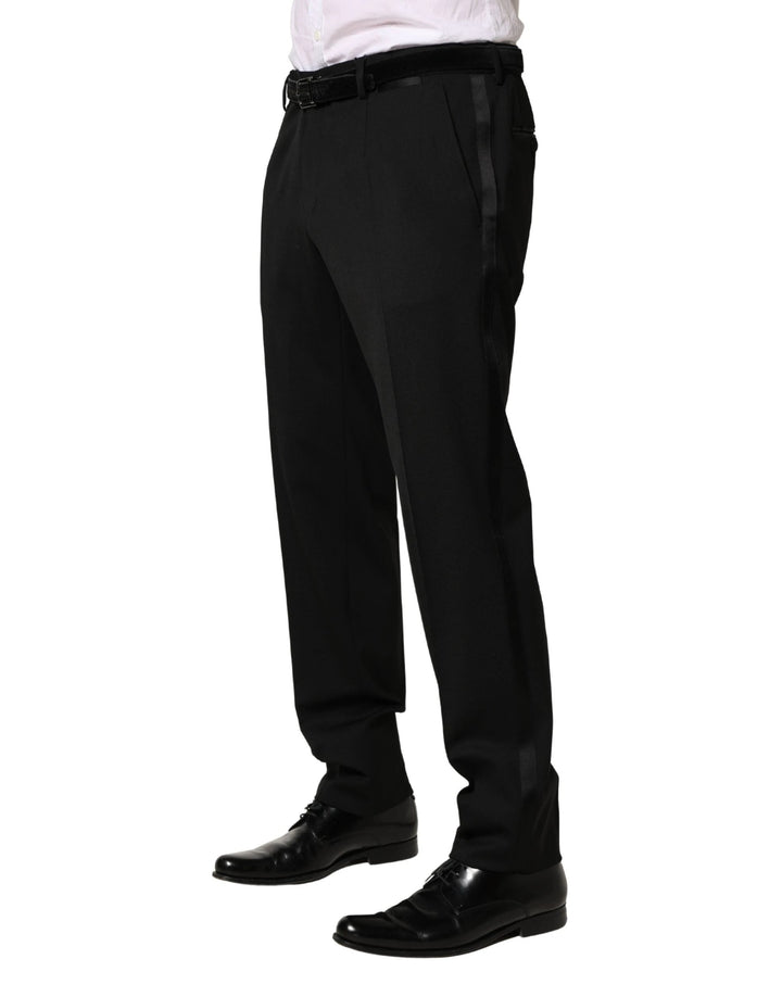 Dolce & Gabbana Sample Sale Dolce & Gabbana Black Wool Skinny Men Dress Trouser Pants - | Designer outlet