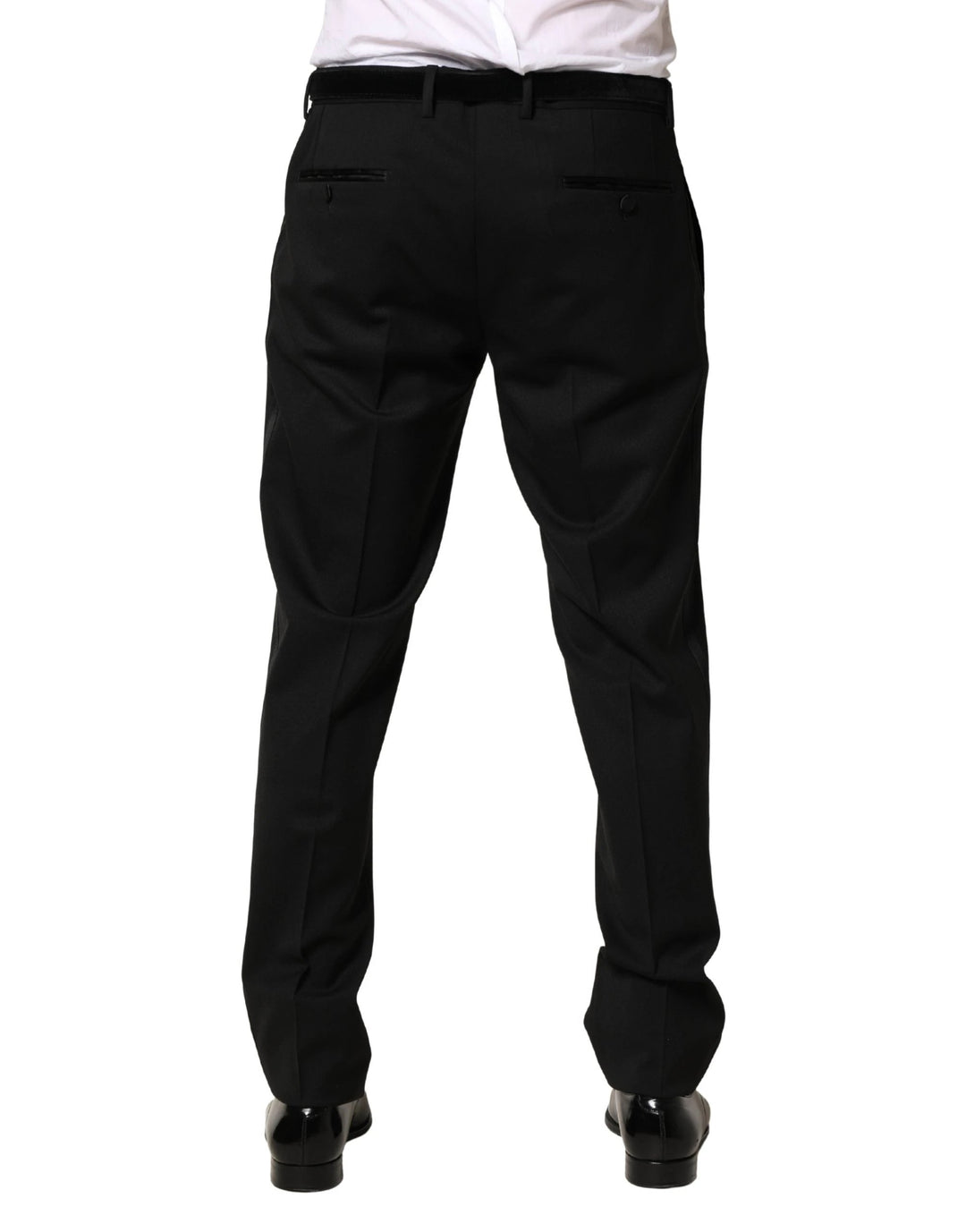 Dolce & Gabbana Sample Sale Dolce & Gabbana Black Wool Skinny Men Dress Trouser Pants - | Designer outlet