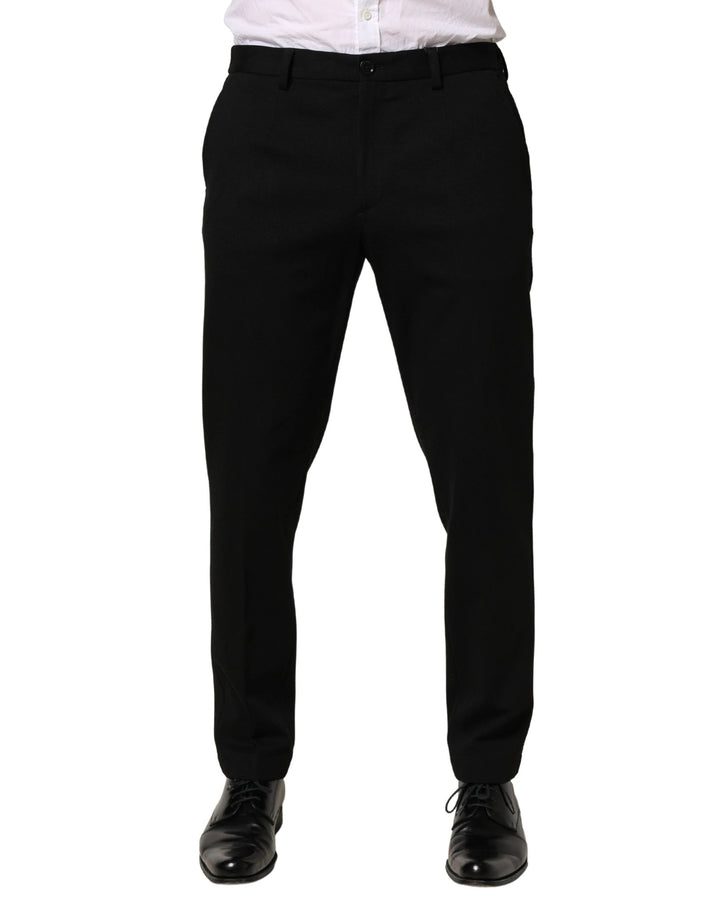 Dolce & Gabbana Sample Sale Dolce & Gabbana Black Wool Skinny Men Dress Trouser Pants - | Designer outlet