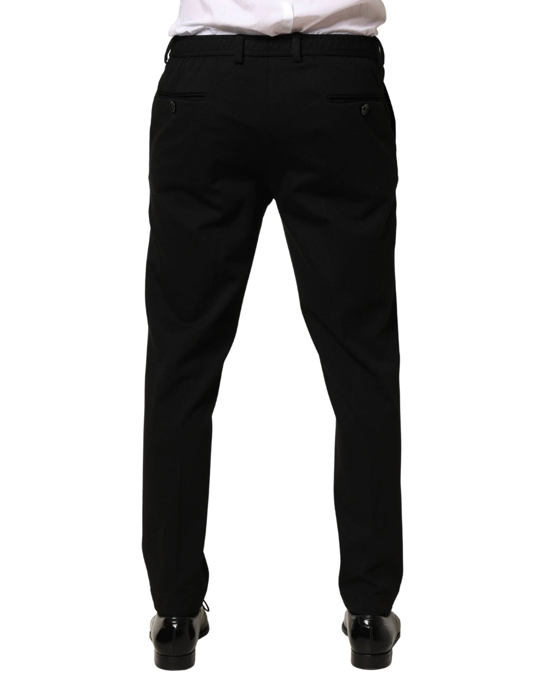 Dolce & Gabbana Sample Sale Dolce & Gabbana Black Wool Skinny Men Dress Trouser Pants - | Designer outlet