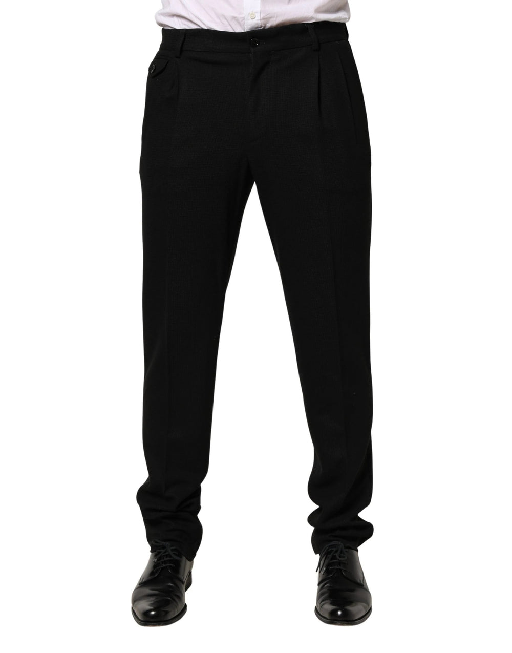 Dolce & Gabbana Sample Sale Dolce & Gabbana Black Wool Skinny Men Dress Trouser Pants - | Designer outlet