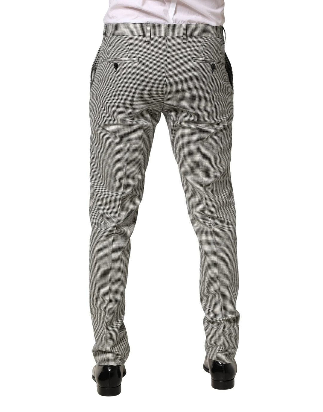 Dolce &amp; Gabbana Sample Sale Dolce &amp; Gabbana Gray Cotton Skinny Dress Formal Trouser Pants - | Designer outlet
