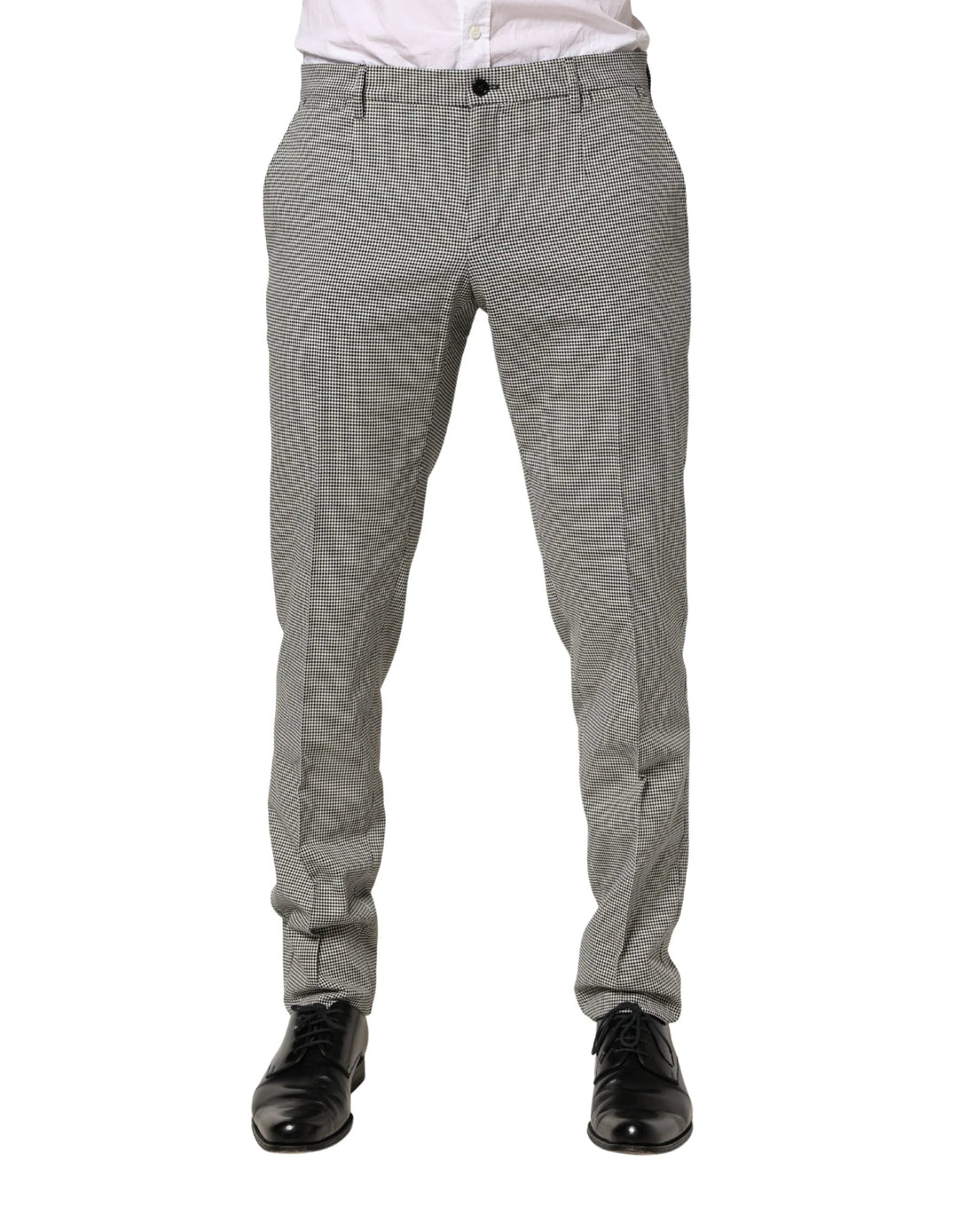 Dolce &amp; Gabbana Sample Sale Dolce &amp; Gabbana Gray Cotton Skinny Dress Formal Trouser Pants - | Designer outlet