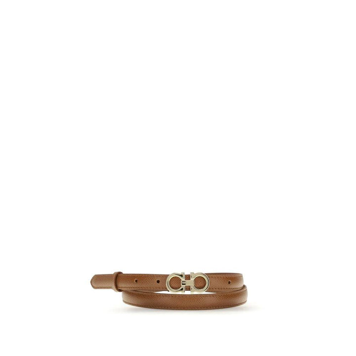 Ferragamo Sample Sale Ferragamo Beige Calf Leather Bos Taurus Thin Belt - | Designer outlet