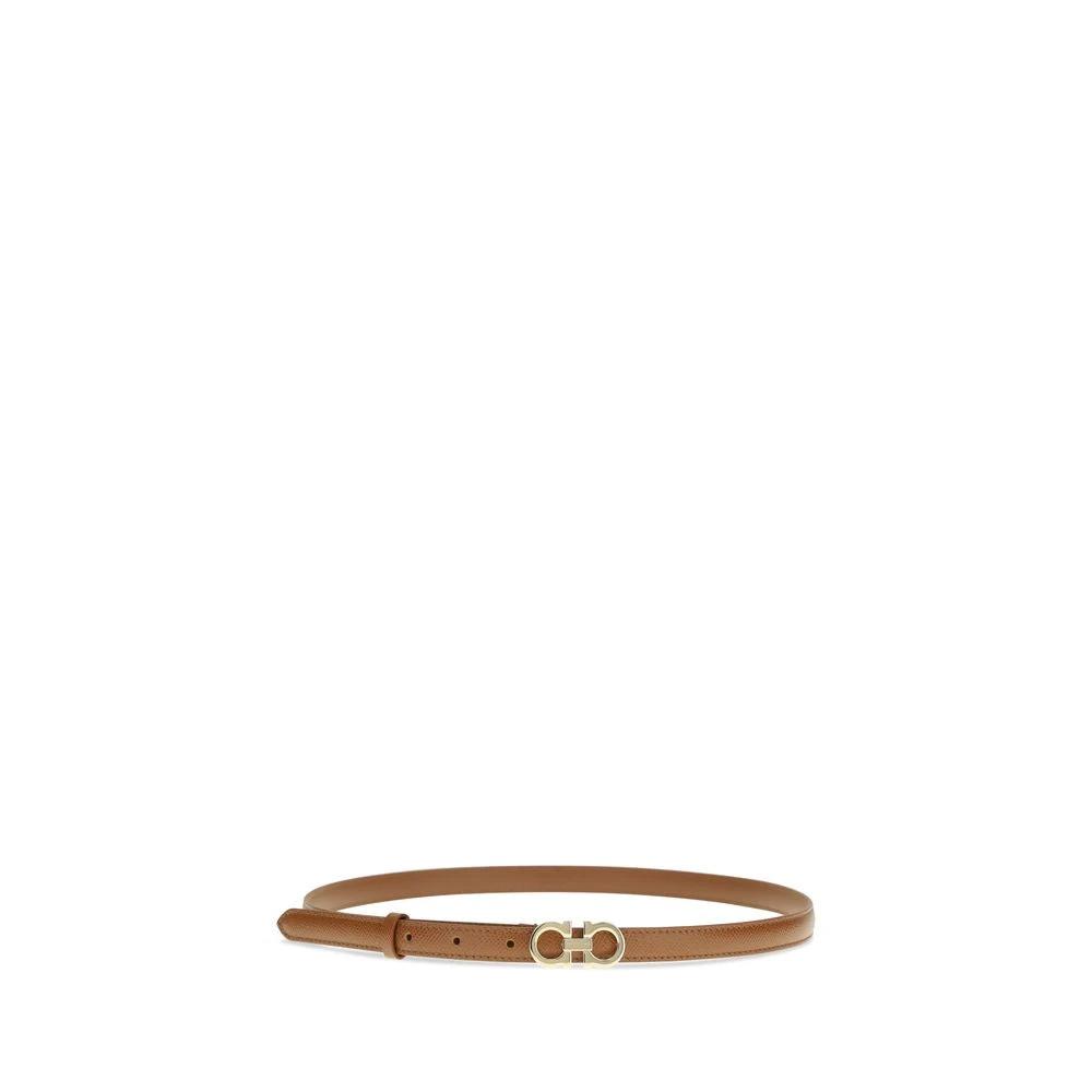 Ferragamo Sample Sale Ferragamo Beige Calf Leather Bos Taurus Thin Belt - | Designer outlet