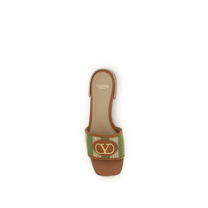 Valentino Garavani Multicolor Calf Leather Bos Taurus Sandals