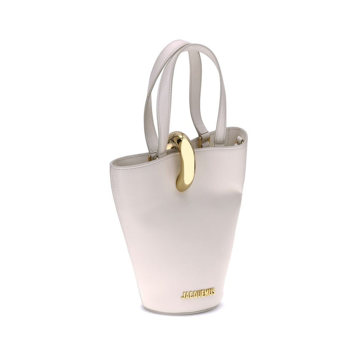 Jacquemus Beige Calf Leather Bos Taurus Shoulder Bag